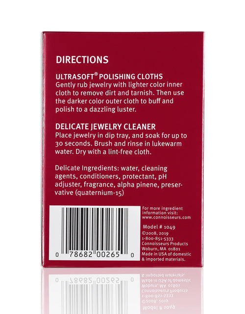 Load image into Gallery viewer, All-Purpose Jewelry Cleaning Kit with Cleaner Solution and Polishing Cloths
