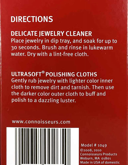 Load image into Gallery viewer, All-Purpose Jewelry Cleaning Kit with Cleaner Solution and Polishing Cloths
